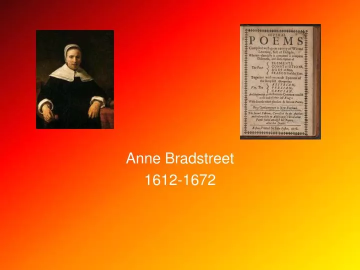 Anne bradstreet essay