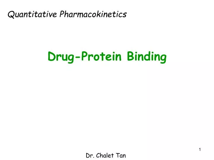 PPT DrugProtein Binding PowerPoint Presentation ID3200802