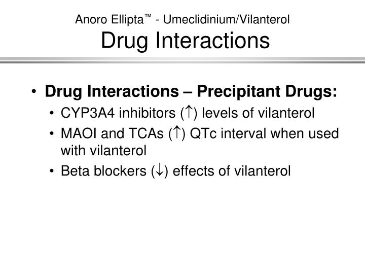 anoro ellipta umeclidinium vilanterol serious side effect
