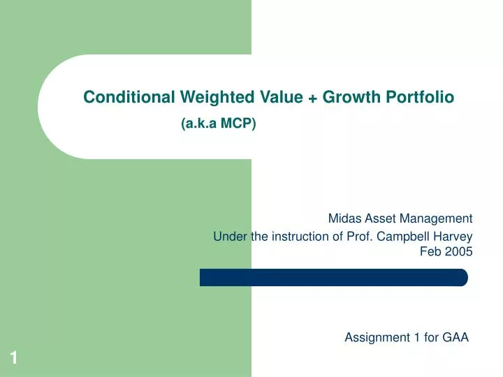 Conditional Assignment
