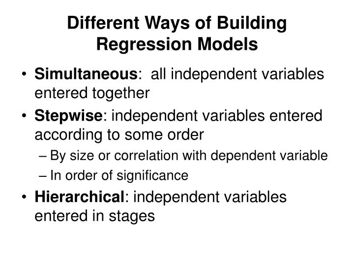 Models Regression Single Ppt Equation Models Regression Single Ppt Equation