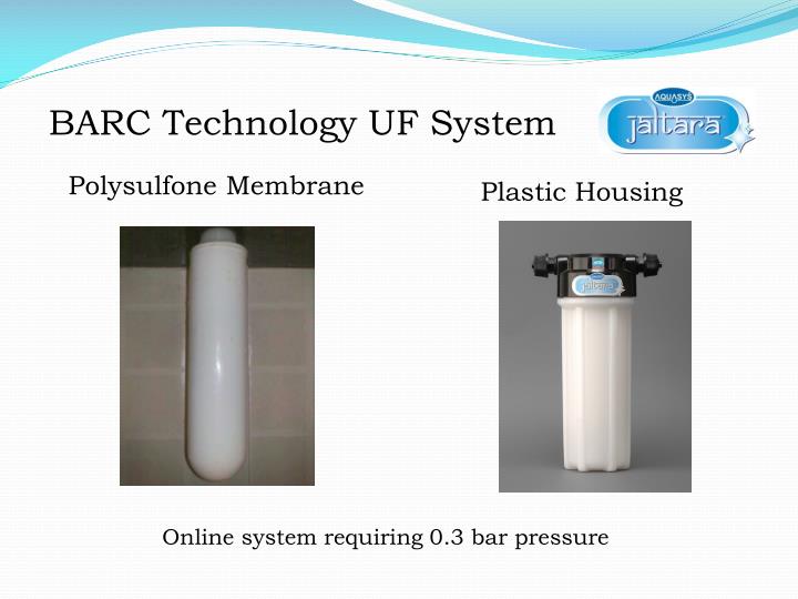 barc uf membrane price