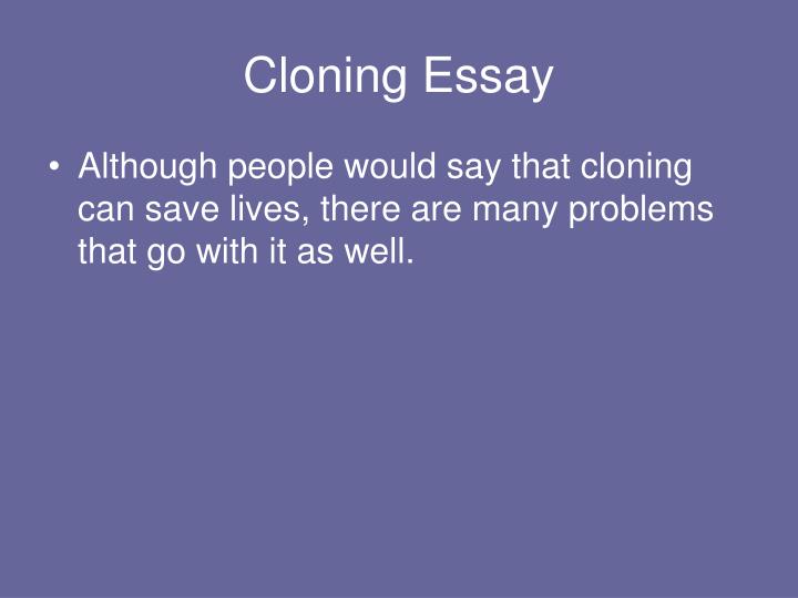 Cloning essay paper