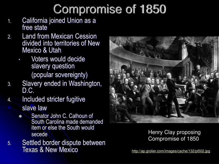 compromise of 1850 essay The compromise of 1877, consisted of a deal between the republicans and the democrats to resolve the disagreement of the results of the. compromise of 1850 essay The compromise of 1877, consisted of a deal between the republicans and the democrats to resolve the disagreement of the results of the.