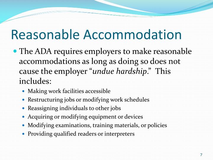 ada accommodations examples