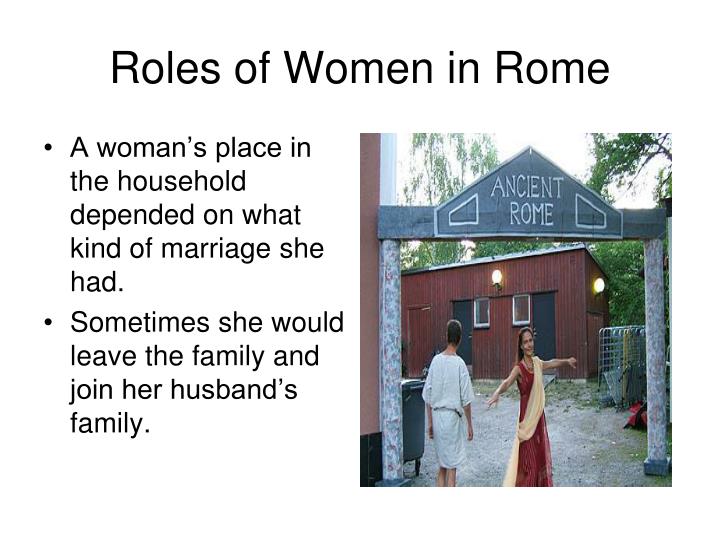 role of roman women The role of women in greco-roman society: as reflected in classical mythology the greco-roman society was a very patriarchal society this is reflected throughout the. role of roman women The role of women in greco-roman society: as reflected in classical mythology the greco-roman society was a very patriarchal society this is reflected throughout the.