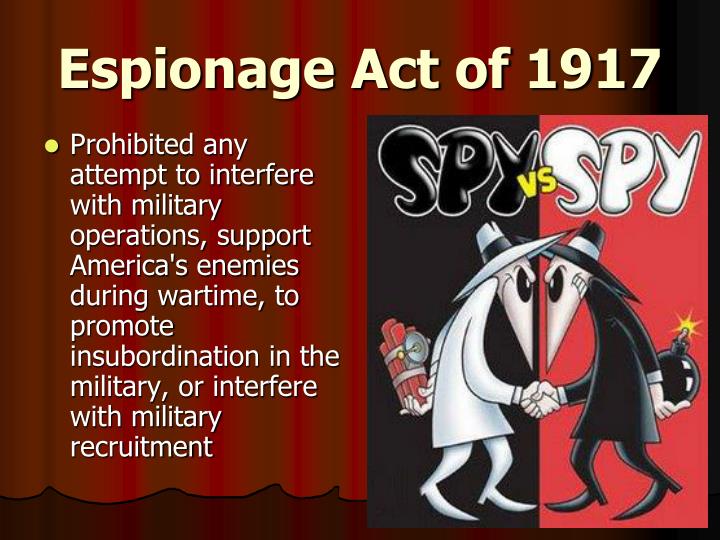 espionage act