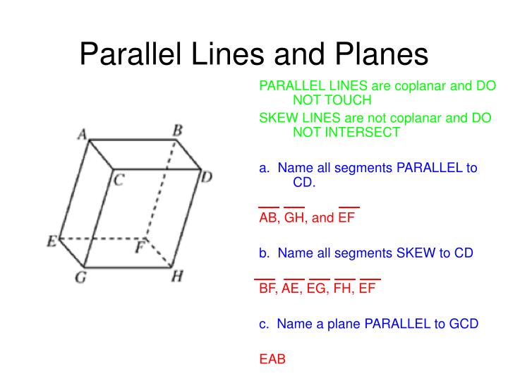 parallel planes parallel planes