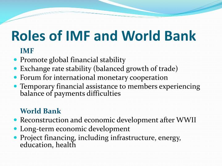 PPT The IMF World Bank Past, Present, and Future PowerPoint Presentation ID3320236