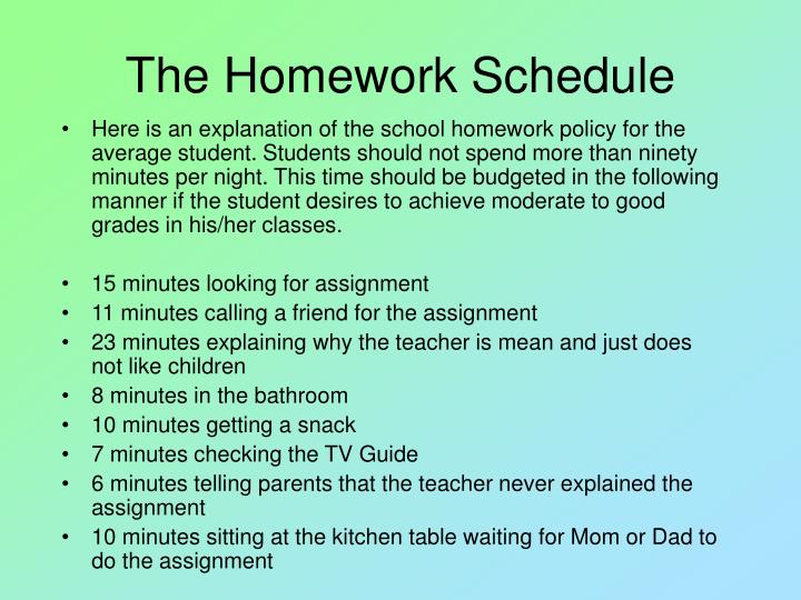 There Should Be No Homework