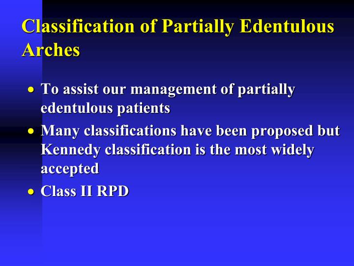 PPT - Introduction to Removable Partial Prosthodontics PowerPoint