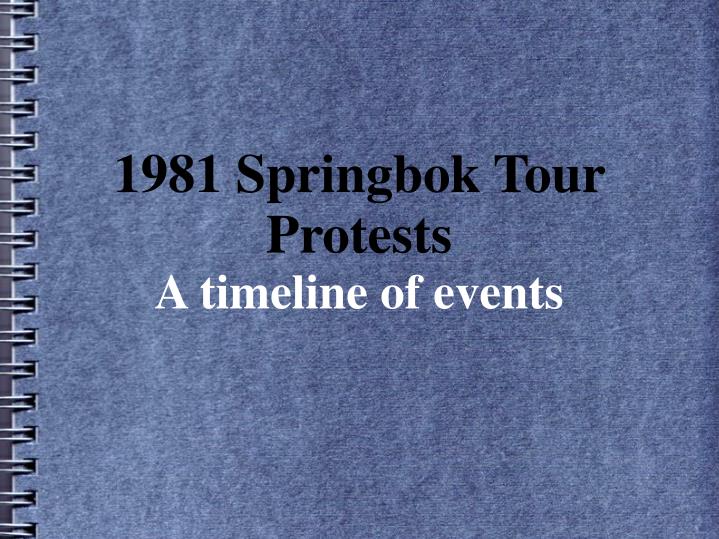 the 1981 springbok tour the 1981 springbok tour
