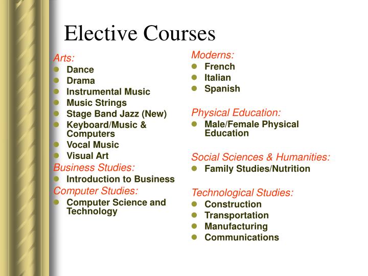 PPT Parent Course Selection Information Night For Grade 10 Seh ycdsb 