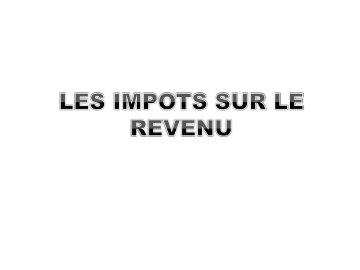 Impots sur le revenu forex