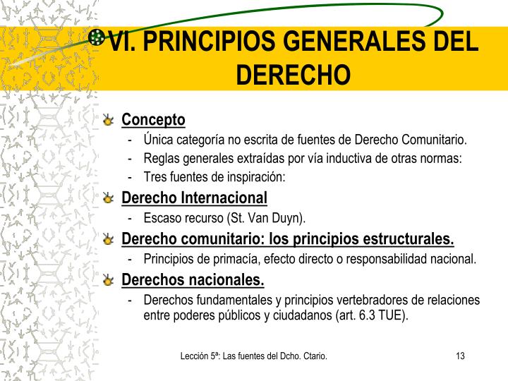 Ppt LecciÓn 5ª Las Fuentes Del Derecho De La Ue Powerpoint