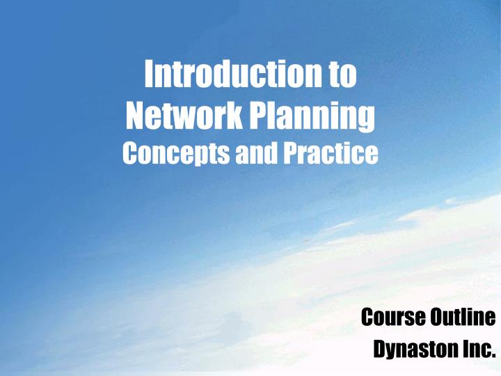 introduction to network concepts introduction to network concepts