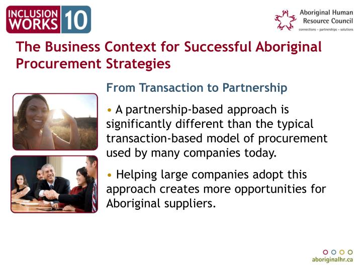 Procurement strategy for aboriginal business report