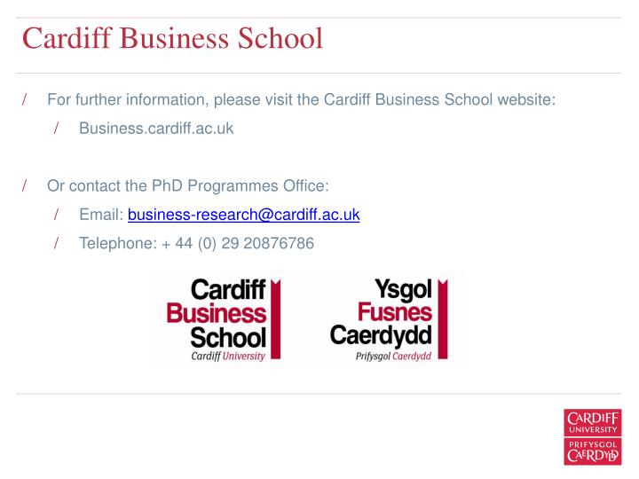 Cardiff university marketing strategy