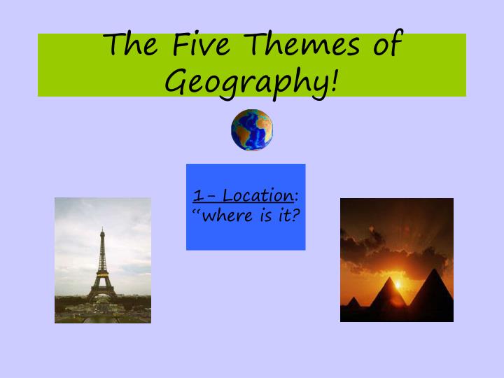 5 themes of geography