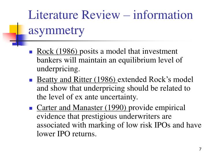 information asymmetry example Information asymmetry: adverse selection and moral hazard these examples illustrate the 2 types of risks that are present when there is information asymmetry. information asymmetry example Information asymmetry: adverse selection and moral hazard these examples illustrate the 2 types of risks that are present when there is information asymmetry.