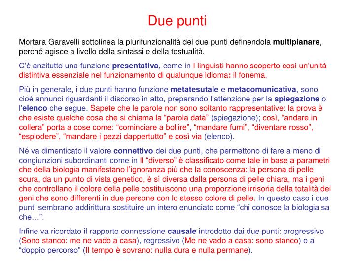 I Puntini Di Sospensione Usati In Un Testo Prevedono PPT - La punteggiatura PowerPoint Presentation - ID:3484714