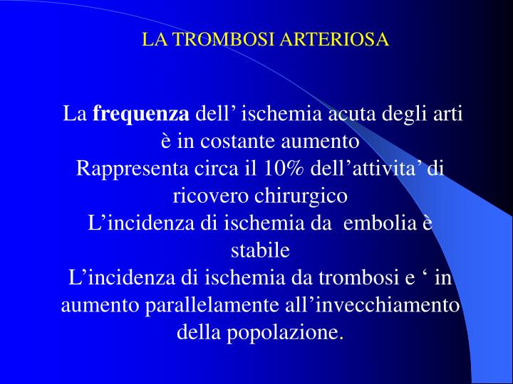 Infiammazione acuta di una vena su un trattamento di gamba