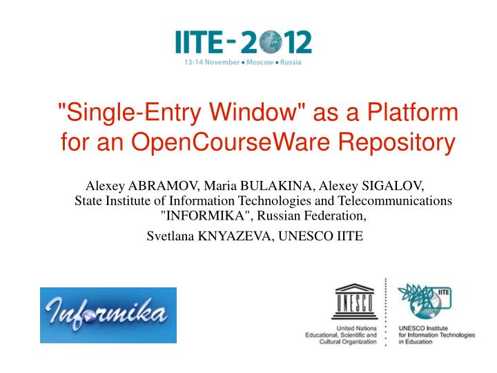 opencourseware consortium opencourseware consortium
