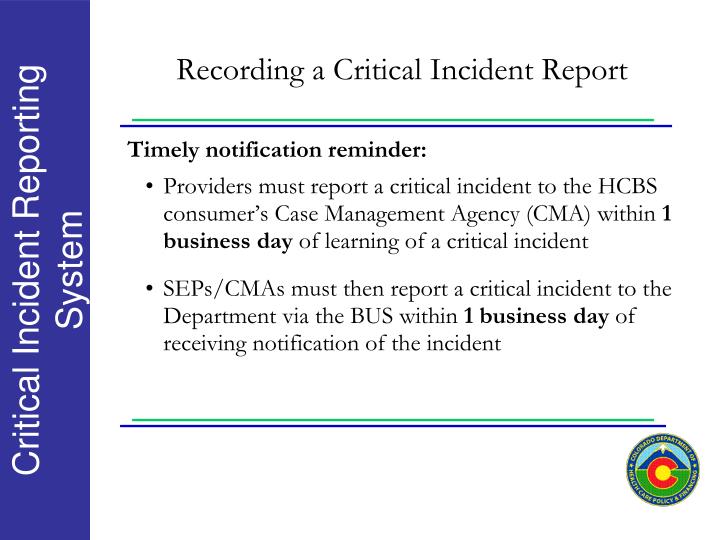 critical incident report Reporting/investigating deaths/critical incidents in dbhdd critical incident report form page 1 21 access to the dbhdd critical incident database. critical incident report Reporting/investigating deaths/critical incidents in dbhdd critical incident report form page 1 21 access to the dbhdd critical incident database.