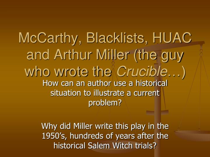 arthur miller essay on why he wrote the crucible arthur miller essay on why he wrote the crucible