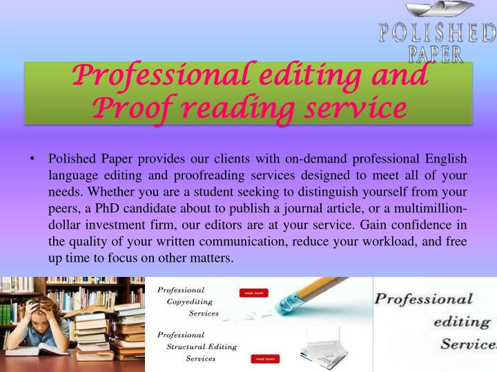 Professional Essay Editing Service