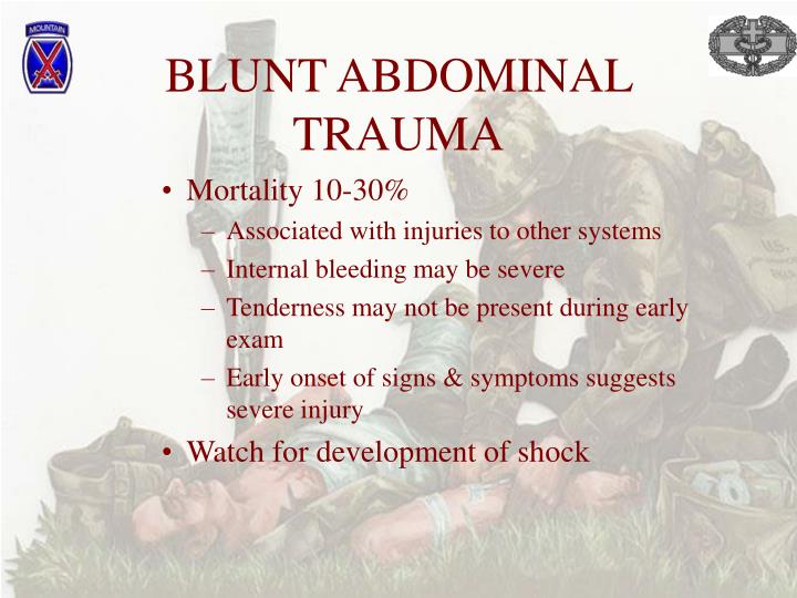 Blunt injury abdomen dissertation