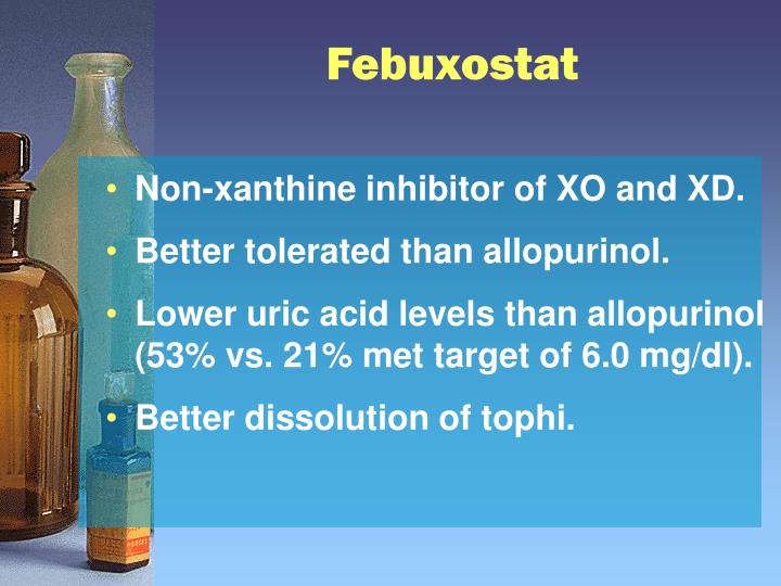 how febuxostat is better than allopurinol