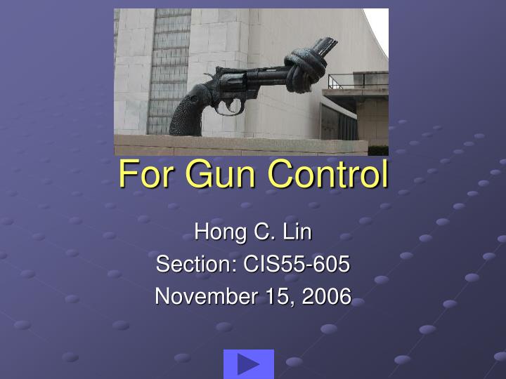 the attempt of reducing violence through gun control the attempt of reducing violence through gun control