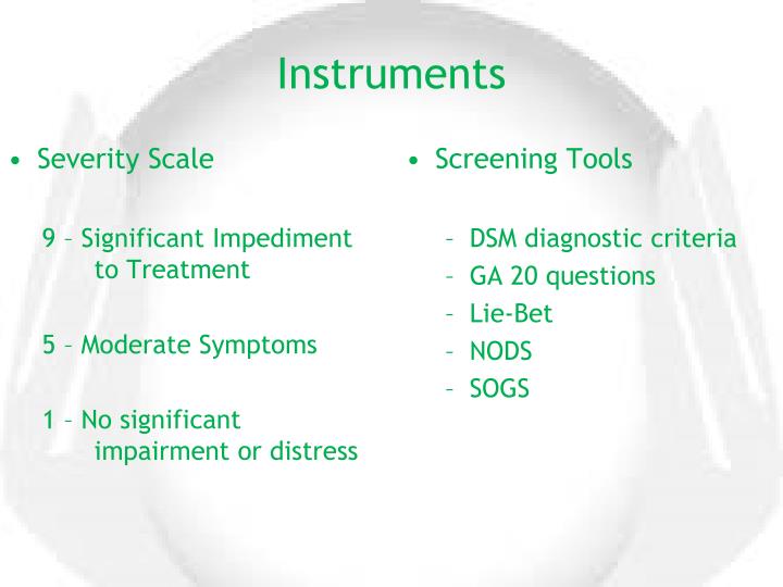 Gambling symptom assessment scale