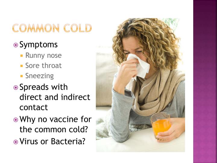 in Common adult throat cold
