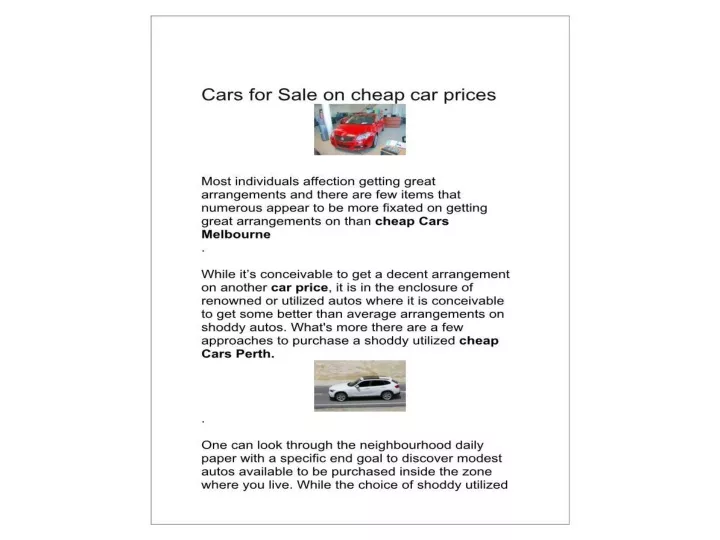 PPT Carsales,Discount New Car, Car Prices PowerPoint Presentation