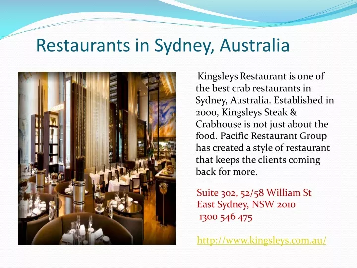 restaurants in sydney australia n.