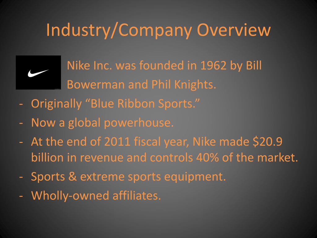 nike company history and background