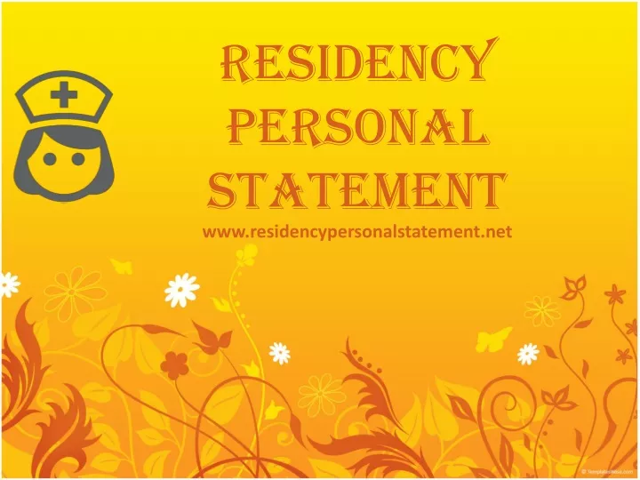residency personal statement n.
