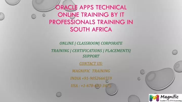 Ppt Oracle Apps Technical Online Training By It Professionals Tr
