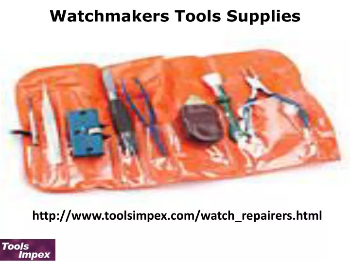 watchmakers tools supplies n.