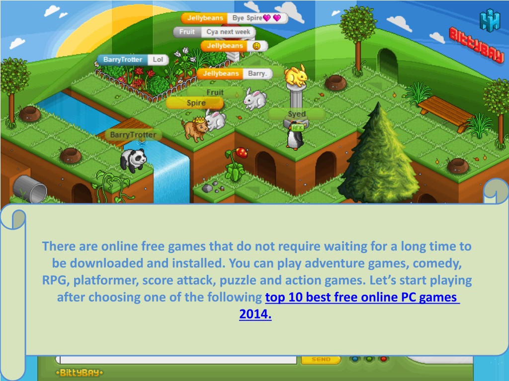 PPT - Top 10 Best Online PC Games 2014 Free PowerPoint