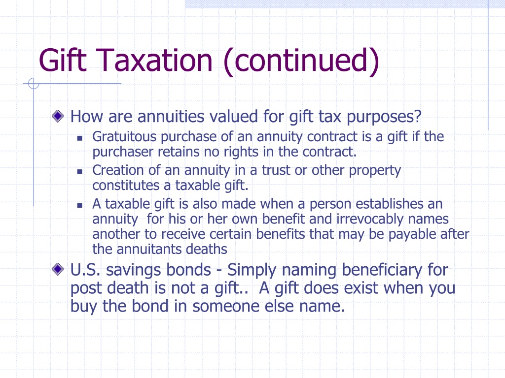 gift tax presentation