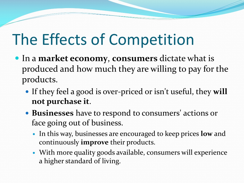 How Does Competition Benefit Consumers