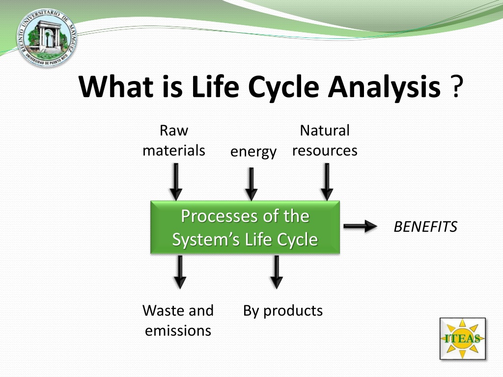 Energy process. Environmental Life Cycle Analysis. Tank Life Cycle.