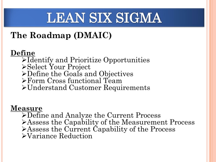 PPT - Lean & Six Sigma PowerPoint Presentation - ID:1503383