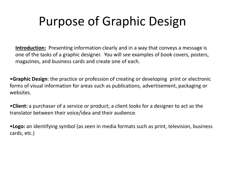 presentation graphics purpose