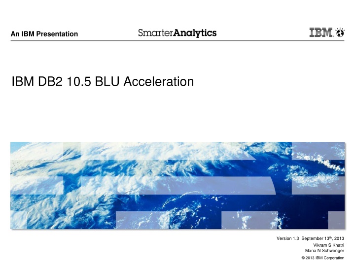 Ppt Ibm Db2 10 5 Blu Acceleration Powerpoint Presentation