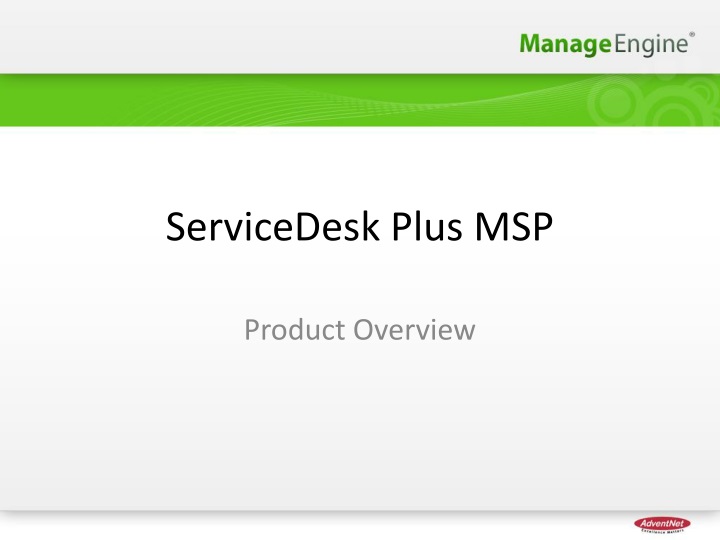 Ppt Servicedesk Plus Msp Powerpoint Presentation Free Download