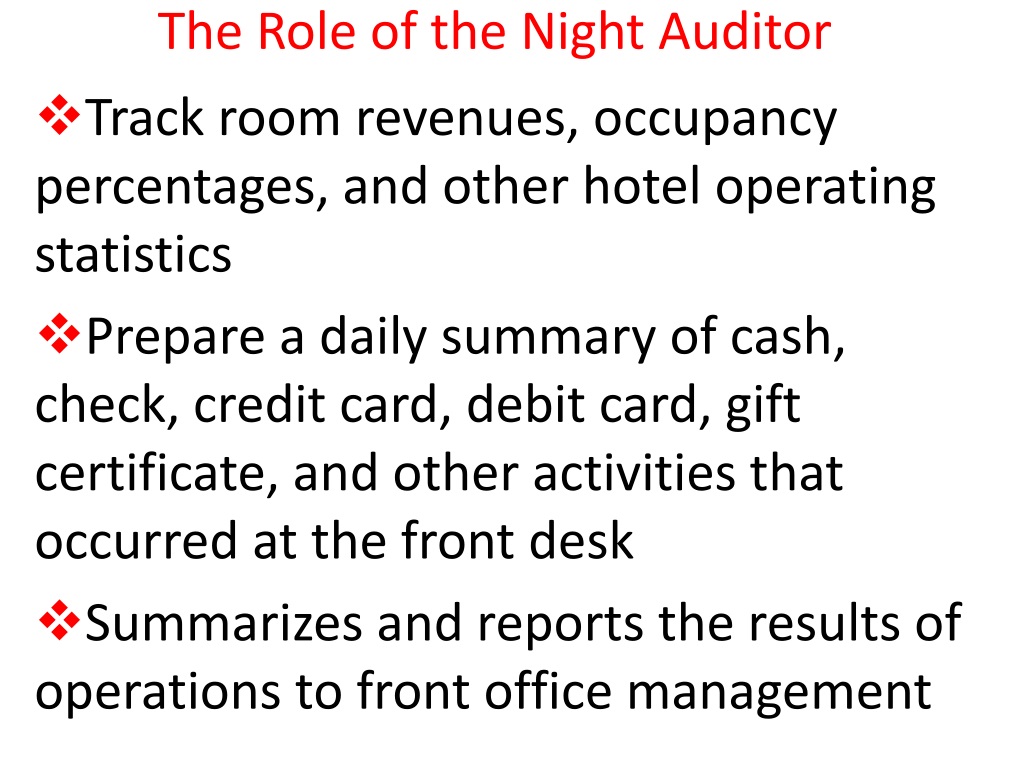 Ppt Night Audit Powerpoint Presentation Free Download Id 1505923